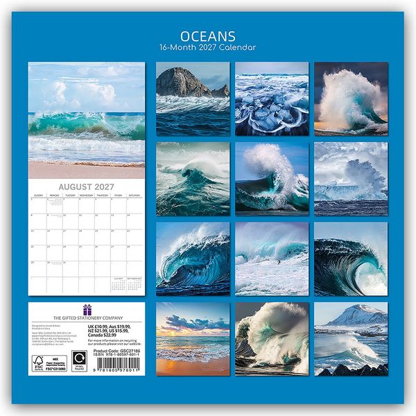 Produktbild: Oceans &ndash; Ozeane 2027 &ndash; 16-Monatskalender