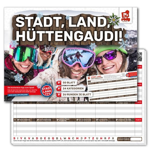 Produktbild: Stadt,Land,HÜTTENGAUDI! (Spiel)