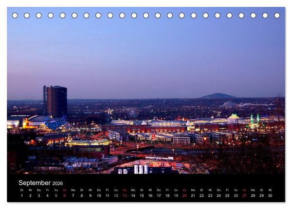 Produktbild: Gute Nacht - Ruhrgebiet! (Tischkalender 2026 DIN A5 quer), CALVENDO Monatskalender