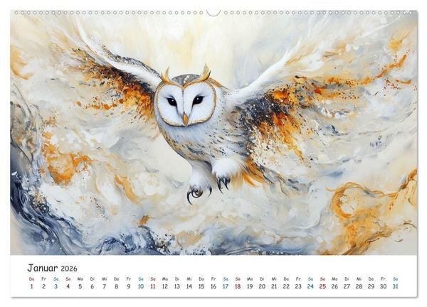 Produktbild: Tiere in der Kunst (Wandkalender 2026 DIN A2 quer), CALVENDO Monatskalender