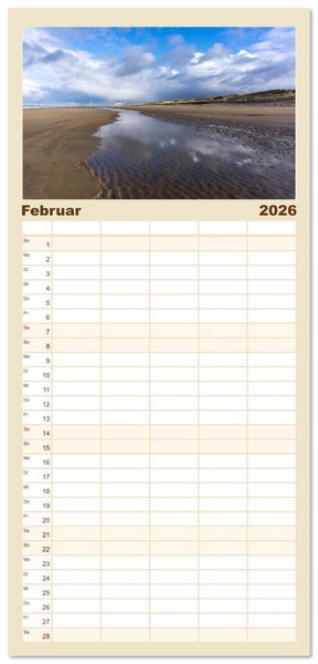 Produktbild: Familienplaner 2026 - Die ganze Vielfalt der Niederlande mit 5 Spalten (Wandkalender, 21 x 45 cm) CALVENDO