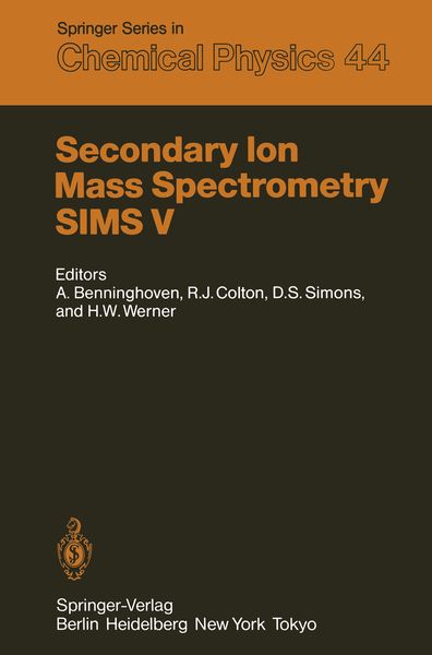 Produktbild: Secondary Ion Mass Spectrometry SIMS V