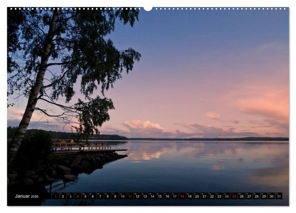 Produktbild: FINNLAND &ndash; Traumhafte Landschaften (CH - Version) (Wandkalender 2026 DIN A2 quer), CALVENDO Monatskalender