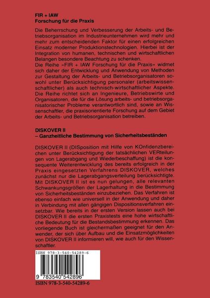 Produktbild: Diskover II Ganzheitliche Bestimmung von Sicherheitsbest&auml;nden