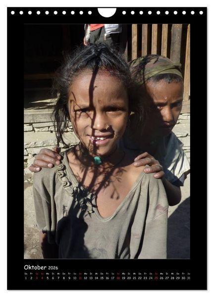 Produktbild: Nepal - Gesichter eines Landes (Wandkalender 2026 DIN A4 hoch), CALVENDO Monatskalender