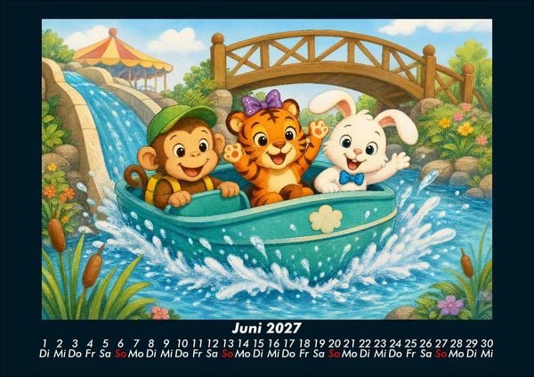 Produktbild: Ein Jahr voller Freizeitpark-Abenteuer 2027 Fotokalender DIN A5