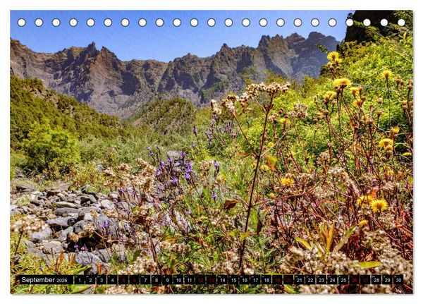Produktbild: Natur pur erleben auf La Palma (Tischkalender 2026 DIN A5 quer), CALVENDO Monatskalender