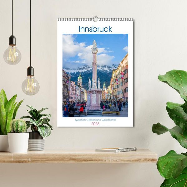 Produktbild: Innsbruck - Zwischen Gassen und Geschichte (Wandkalender 2026 DIN A3 hoch), CALVENDO Monatskalender