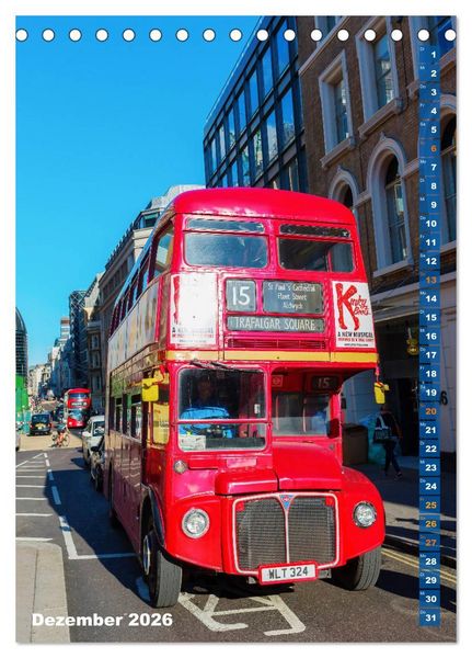 Produktbild: London ist eine Reise wert (Tischkalender 2026 DIN A5 hoch), CALVENDO Monatskalender