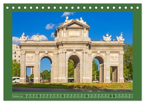 Produktbild: Madrid &ndash; Metropole mit Herz (Tischkalender 2026 DIN A5 quer), CALVENDO Monatskalender