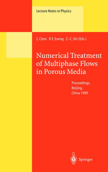 Produktbild: Numerical Treatment of Multiphase Flows in Porous Media