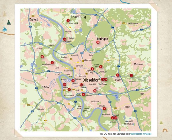 Produktbild: In und um D&uuml;sseldorf. Wandern f&uuml;r die Seele