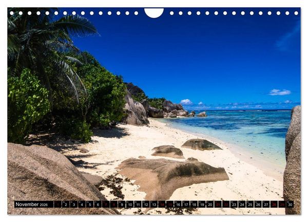 Produktbild: Trauminseln Seychellen (Wandkalender 2026 DIN A4 quer), CALVENDO Monatskalender