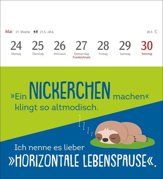 Produktbild: Der fette Vogel bricht den Ast Postkartenkalender 2027 - Wochenkalender - 53 Karten mit frechen Spr&uuml;chen