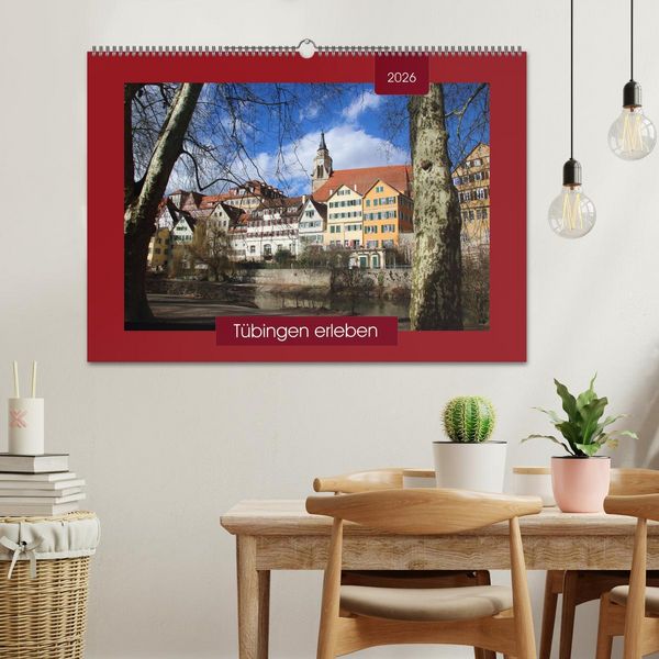 Produktbild: T&uuml;bingen erleben (Wandkalender 2026 DIN A2 quer), CALVENDO Monatskalender