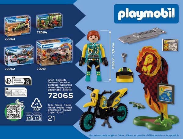 Produktbild: PLAYMOBIL 72065 Offroad Motorrad