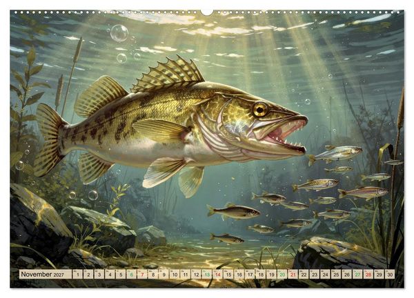 Produktbild: Talsperren - Zander (Wandkalender 2027 DIN A2 quer), CALVENDO Monatskalender