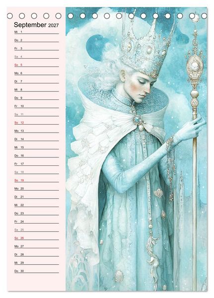 Produktbild: Tarot Wunderwelten. Surrealistische und magische Tarot-Kunst (Tischkalender 2027 DIN A5 hoch), CALVENDO Monatskalender