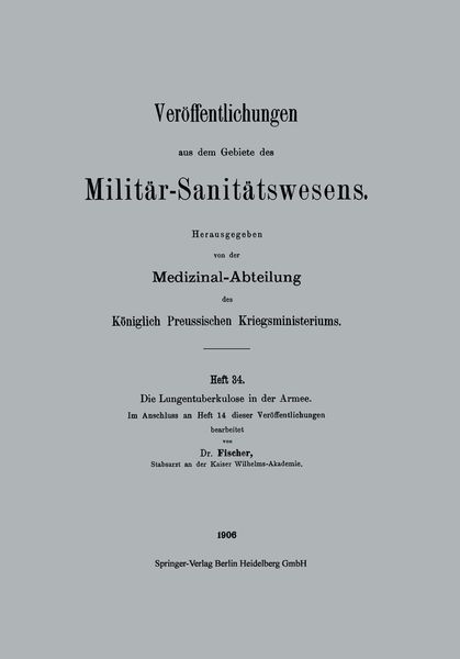 Produktbild: Die Lungentuberkulose in der Armee