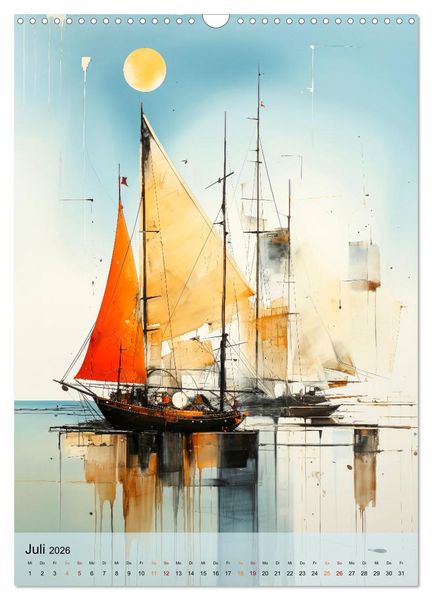 Produktbild: Segeln - Leinen los zum Segelt&ouml;rn (Wandkalender 2026 DIN A3 hoch), CALVENDO Monatskalender