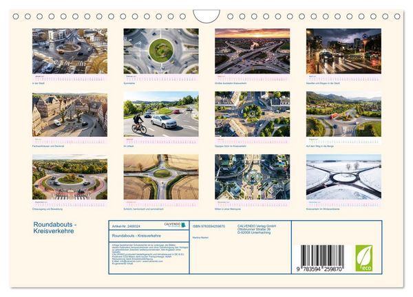 Produktbild: Roundabouts - Kreisverkehre (Wandkalender 2027 DIN A4 quer), CALVENDO Monatskalender