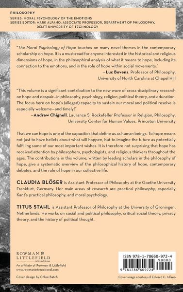 Produktbild: Moral Psychology of Hope