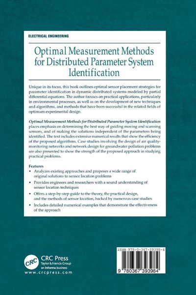 Produktbild: Optimal Measurement Methods for Distributed Parameter System Identification
