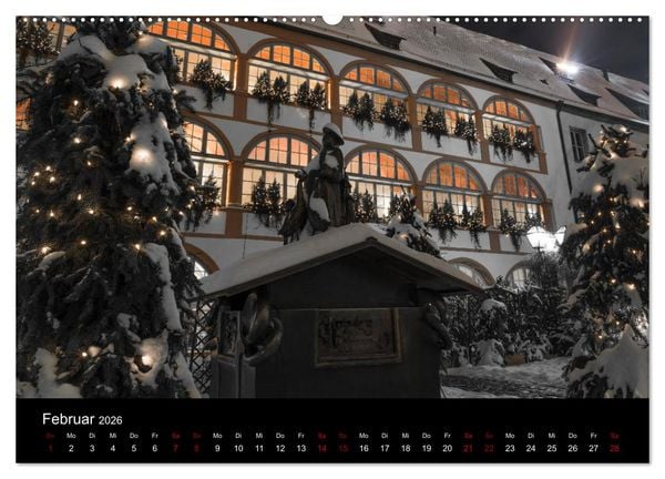 Produktbild: Regensburg bei Nacht (Wandkalender 2026 DIN A2 quer), CALVENDO Monatskalender