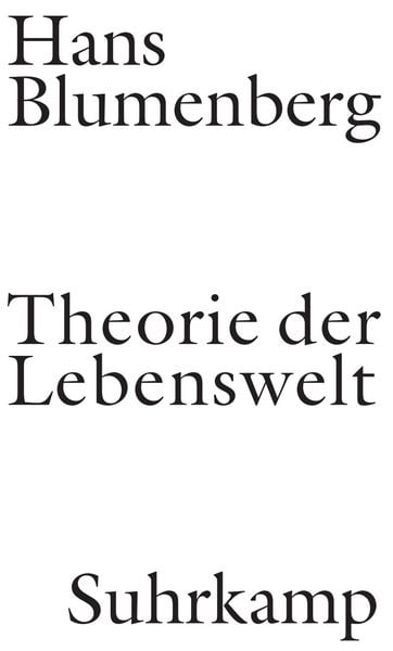 Produktbild: Theorie der Lebenswelt
