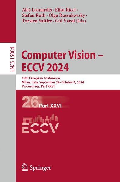 Produktbild: Computer Vision &ndash; ECCV 2024