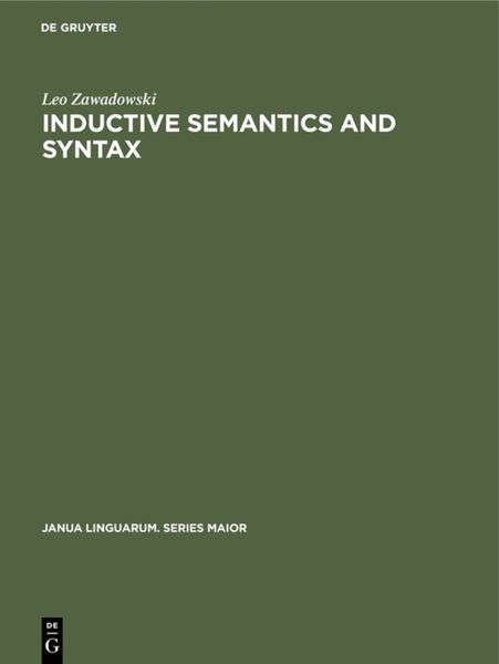 Produktbild: Inductive Semantics and Syntax