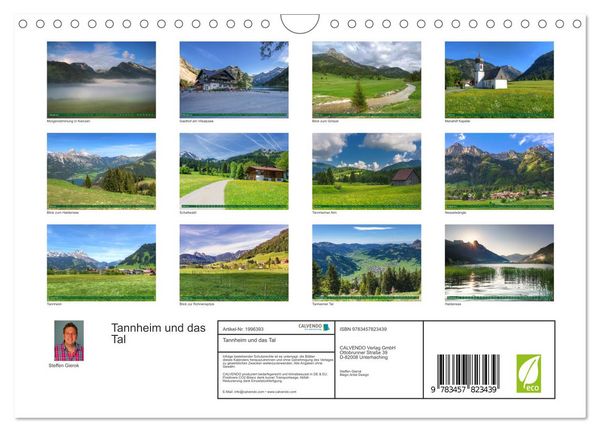 Produktbild: Tannheim und das Tal (Wandkalender 2026 DIN A4 quer), CALVENDO Monatskalender
