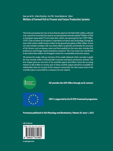 Produktbild: Welfare of Farmed Fish in Present and Future Production Systems