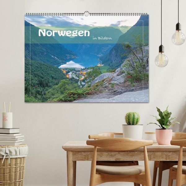 Produktbild: Norwegen in Bildern (Wandkalender 2026 DIN A2 quer), CALVENDO Monatskalender
