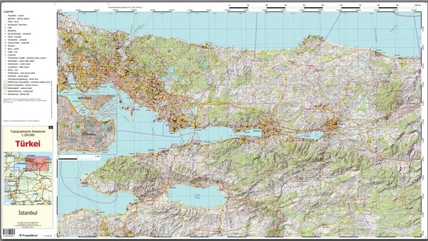 Produktbild: Istanbul - Topographische Reisekarte 1:250.000 T&uuml;rkei (Blatt 1)