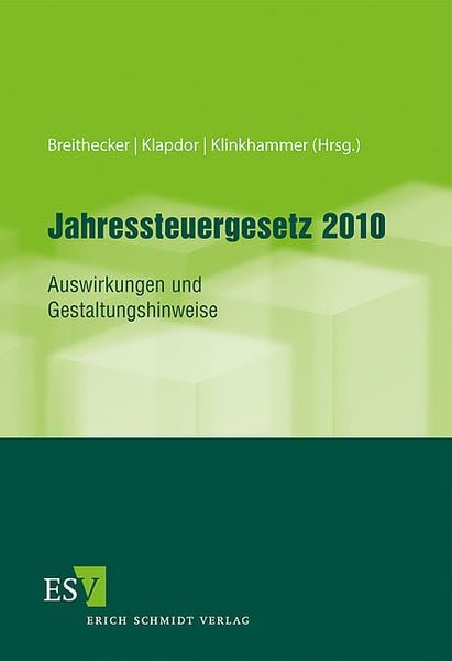 Produktbild: Jahressteuergesetz 2010