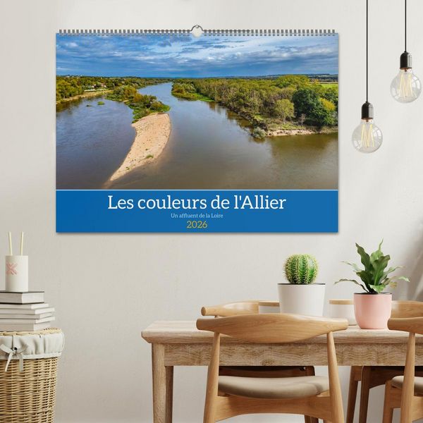 Produktbild: Les couleurs de l'Allier - Un affluent la Loire (Calendrier mural 2026 DIN A2 vertical), CALVENDO calendrier mensuel