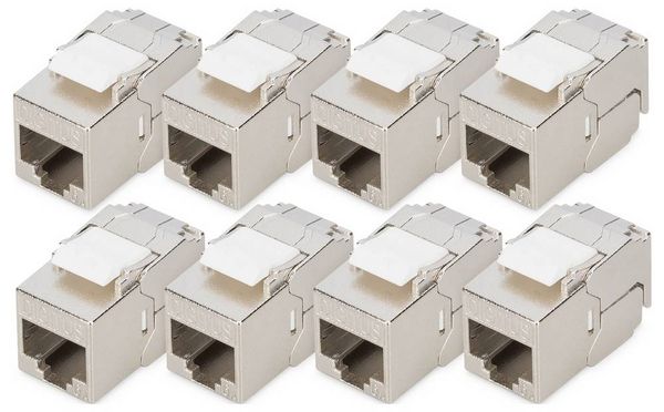 Produktbild: Digitus RJ45-Einbaumodul Keystone CAT 6a 1St.
