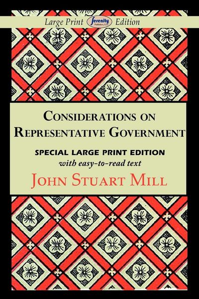 Produktbild: Considerations on Representative Government (Large Print Edition)
