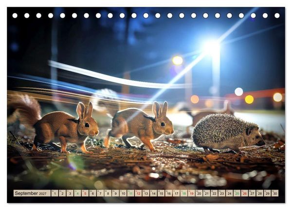Produktbild: Tiere im Gegenlicht (Tischkalender 2027 DIN A5 quer), CALVENDO Monatskalender