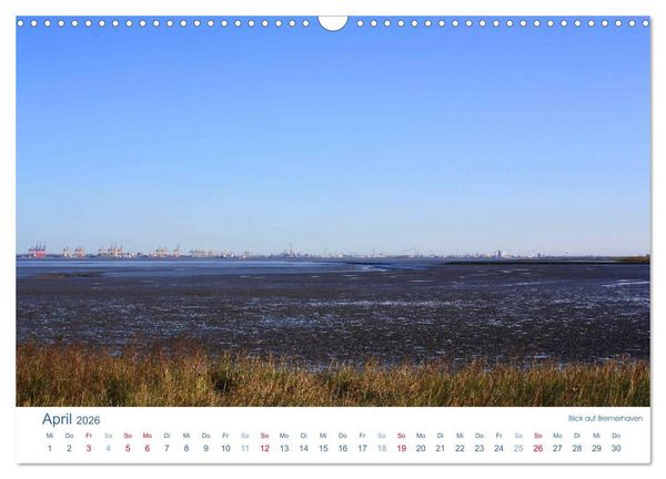 Produktbild: Ebbe und Watt 2026. Impressionen von der Nordseek&uuml;ste (Wandkalender 2026 DIN A3 quer), CALVENDO Monatskalender
