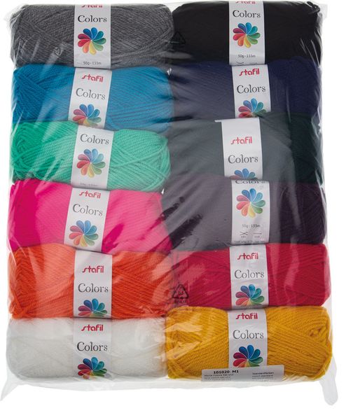 Produktbild: Schulwolle 50gr.Basic 12Stk.