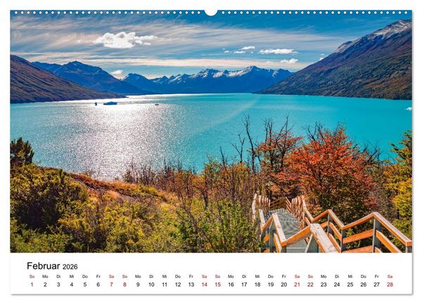 Produktbild: Patagonien, Los Glaciares Nationalpark: Perito Moreno Gletscher (Wandkalender 2026 DIN A2 quer), CALVENDO Monatskalender