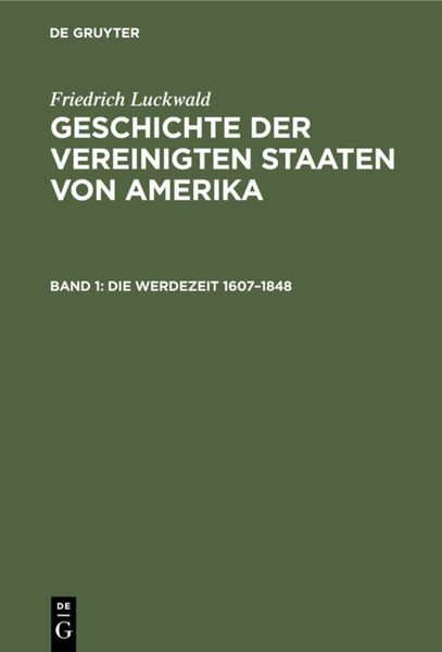 Produktbild: Die Werdezeit 1607&ndash;1848