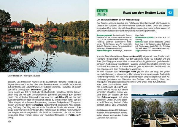 Produktbild: ROTHER Wanderf&uuml;hrer Mecklenburgische Seenplatte. 45 Touren im &raquo;Land der tausend Seen&laquo; &ndash; mit Nationalpark M&uuml;ritz
