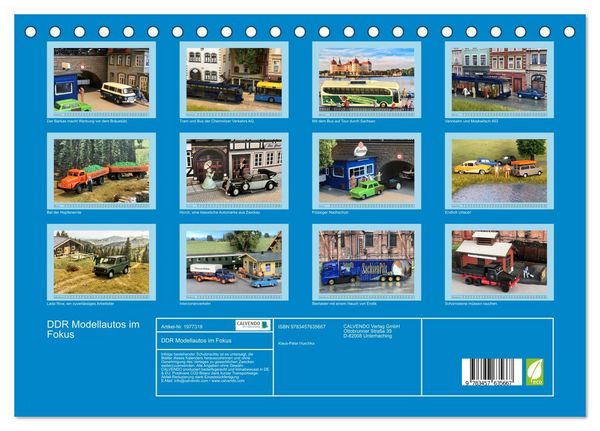 Produktbild: DDR Modellautos im Fokus (Tischkalender 2026 DIN A5 quer), CALVENDO Monatskalender