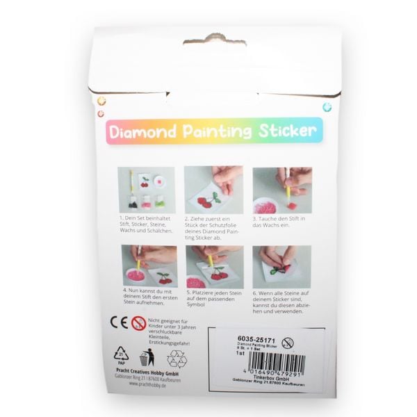 Produktbild: Diamond Painting Sticker Tiere 9 St&uuml;ck