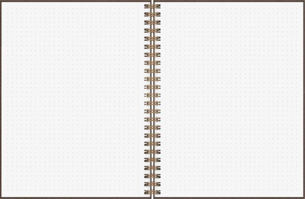 Produktbild: Brunnen Notizbuch Wire-O A5 dotted chocolat