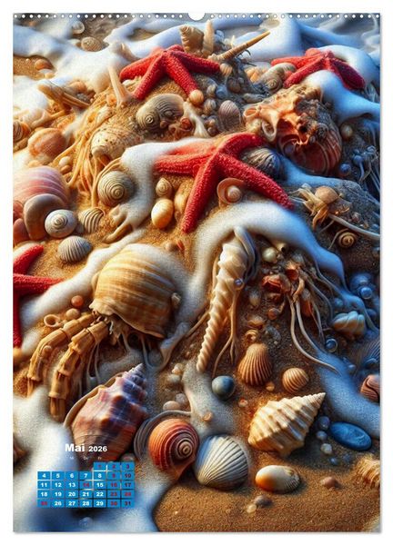 Produktbild: Aus Sand und Meerschaum! (Wandkalender 2026 DIN A2 hoch), CALVENDO Monatskalender