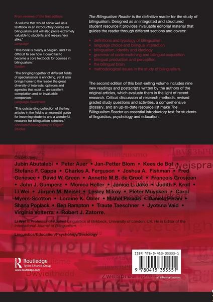 Produktbild: The Bilingualism Reader